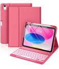 Capa com Teclado Hamile para iPad 10ª Geração (10,9") - Rosa