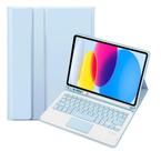 Capa Com Teclado Para Galaxy Tablet S9 Fe 12.4 Polegadas Azul Capa Com Teclado Para Galaxy Tablet S9 Fe 12.4 Polegadas Azul
