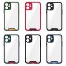 Capa Compatível IPHONE 12 MINI Anti-Impacto Acrílico Transparente com Borda Colorida Reforçados Esco