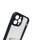 Capa Compatível IPHONE 12 PRO Anti-Impacto Acrílico Transparente com Borda Colorida Reforçados