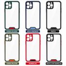 Capa Compatível IPHONE 13 PRO MAX Anti-Impacto Acrílico Transparente com Borda Colorida Reforçados E