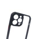 Capa Compatível IPHONE 13 PRO MAX Anti-Impacto Acrílico Transparente com Borda Colorida Reforçados E