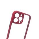 Capa Compatível IPHONE 13 PRO MAX Anti-Impacto Acrílico Transparente com Borda Colorida Reforçados E