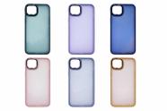 Capa Compatível Iphone 14 plus Fosca com Borda Colorida Anti Impacto Kit 1, 2 ou 3 Unidades Capa Compatível Iphone 14 plus Fosca com Borda Colorida Anti Impacto Kit 1, 2 ou 3 Unidades