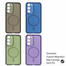 Capa Compatível S23 Transparente Silicone com Anel Magnético para Suporte Veicular