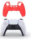 Capa controle dualsense ps5 vermelha antiderrapante