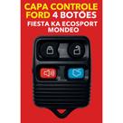 Capa Controle Ford 4 Botões Fiesta Ka Ecoesport Mondeo