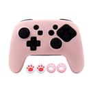 Capa controle nintendo pro controle rosa pastel silicone proteção