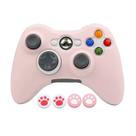 Capa controle x box 360 rosa pastel silicone proteção