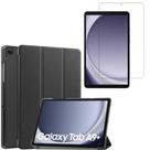 Capa couro anti queda para Samsung Tab A9+ 11” + Pel. vidro