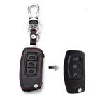 Capa Couro chave canivete 3 botões Ford New Fiesta Ecosport Fusion Focus Ka