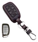 Capa Couro Chave Presencial Hyundai Creta Tucson Ix35 Hb20s Santa Fé Azera Elantra Veloster Sonata