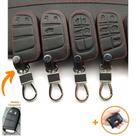 Capa Couro Chaveiro Chave Presencial 2 3 4 e 5 Botoes Jeep Renegade Compass Cherokee commander