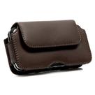 Capa couro clip cinto magnus marrom para samsung m12 m127