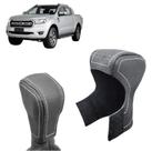 Capa Couro Cobertura Manopla Marcha Câmbio Automático Ranger Limited Black Raptor Fx4 2020 Á 2023