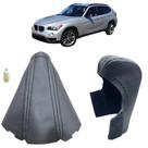 Capa Couro E Coifa Acabamento Marcha Câmbio Automático Bmw X1 2010 Á 2012