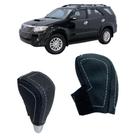 Capa Couro Manopla Câmbio Automático Toyota Sw4 Srv Hilux 2005 a 2015