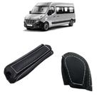 Capa couro manopla cambio manual e freio Renault Master Executive L3h2 2010 a 2022
