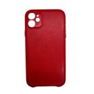 Capa couro para IPhone 12 cores sólidas