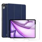 Capa couro + pelicula de vidro para iPad Air 11 M2 2024