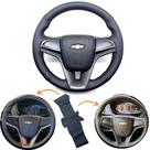 Capa Couro Volante Borracha Chevrolet Spin Ls 2018 2019 2020 2021 2022