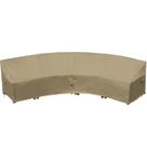 Capa Curvada para Móveis de Jardim Flexiyard para Sofá Seccional Externo, Capa Impermeável Reforçada 600D para Sofá Seccional de Jardim, Meia Lua para Proteção de Móveis Externos no Inverno 190" (128") Capa Curvada para Móveis de Jardim Flexiyard para Sofá Seccional Externo, Capa Impermeável Reforçada 600D para Sofá Seccional de Jardim, Meia Lua para Proteção de Móveis Externos no Inverno 190" (128")
