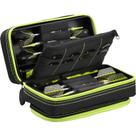 Capa Dart Casemaster Plazma Pro com acabamento amarelo para 6 dardos
