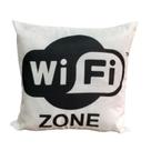 Capa de Almofada 40cm X 40cm Estampa Divertida - Wi-fi