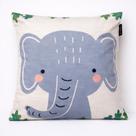 Capa de almofada 43 x 43 veludo digital estampado - elefante