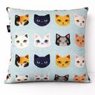 Capa de almofada 43 x 43 veludo digital estampado - gatinhos