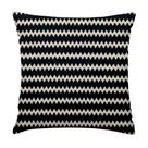 Capa de Almofada 50 cm x 50 cm em Jacquard ZigZag