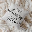 Capa de Almofada Algodão Estampada 40x40cm Love Always