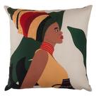 Capa de Almofada Angelina Jolitex Estampa Africanas 43x43cm