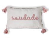 Capa de Almofada BordadaVivo e Tassels Saudade Off White