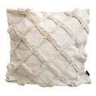 Capa de Almofada Branca Off Wihte Luxo Cama Sofá 43x43cm