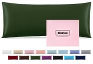 Capa de almofada corporal de seda Casbrove Mulberry Silk Green 20x54cm