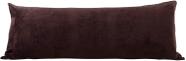 Capa de almofada corporal decorativa EVOLIVE 54x137cm com zíper marrom