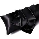 Capa de almofada corporal MR&HM Satin Soft Respirável 20x54cm preta