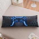 Capa de almofada corporal NTBED Gaming 100% microfibra escovada azul