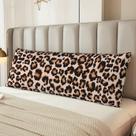Capa de almofada corporal Sovvin Cheetah Print Leopard 20x54 polegadas