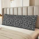 Capa de almofada corporal Sovvin Grey Leopard Print 50x140cm