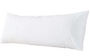 Capa de almofada corporal WhatsBedding Tecido de algodão branco 54x137cm