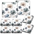 Capa de almofada de sofá Hosuly Spring Wildflower Blue 8 unidades