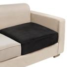 Capa de almofada de sofá NAISI Velvet Stretch Capa de sofá preta