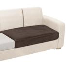 Capa de almofada de sofá NAISI Velvet Stretch para sofá de 2 lugares marrom