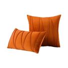 Capa De Almofada De Veludo Laranja 30x50cm 45x45cm 50x50cm Estilo Boho Farmhouse Listrado Moderno