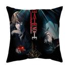 Capa de almofada Death Note Anime Decorative 45x45cm em veludo pêssego