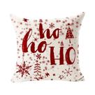 Capa De Almofada Decorativa De Linho Com Urso Vermelho E Floco De Neve Feliz Natal 45x45 Para Sofá E Capa De Almofada Decorativa De Linho Com Urso Vermelho E Floco De Neve Feliz Natal 45x45 Para Sofá E