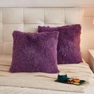 Capa de almofada decorativa LIFEREVO 45x45cm Faux Fur Purple Capa de almofada decorativa LIFEREVO 45x45cm Faux Fur Purple