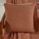 Capa de Almofada Decorativa Waffle 100% Algodão 45x45cm